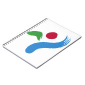 Notebook with Flag of Seoul, South Korea Notizblock (Linke Seite)