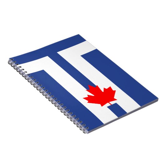 Notebook with Flag of Toronto, Ontario, Canada Notizblock (Rechte Seite)