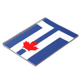 Notebook with Flag of Toronto, Ontario, Canada Notizblock (Linke Seite)