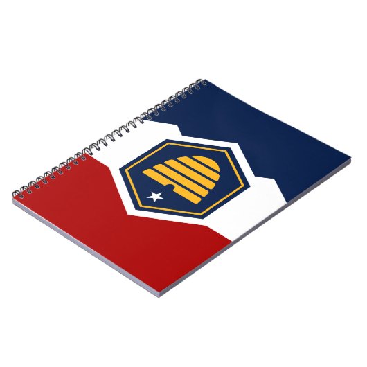Notebook with Flag of Utah, USA Notizblock (Linke Seite)