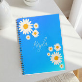 Notebook with gradient Rose and Daisies Notizblock