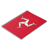 Notebook with Isle of Man Flag, United Kingdom Notizblock (Linke Seite)