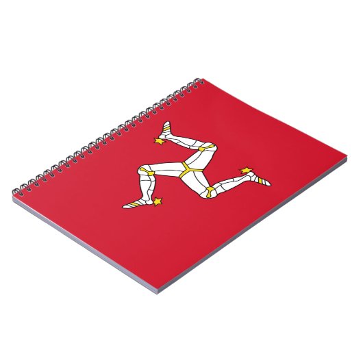 Notebook with Isle of Man Flag, United Kingdom Notizblock (Linke Seite)