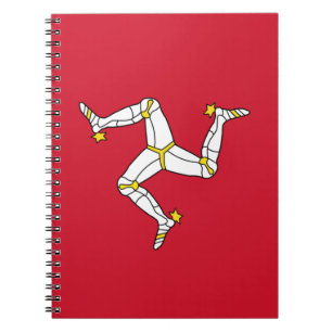 Notebook with Isle of Man Flag, United Kingdom Notizblock