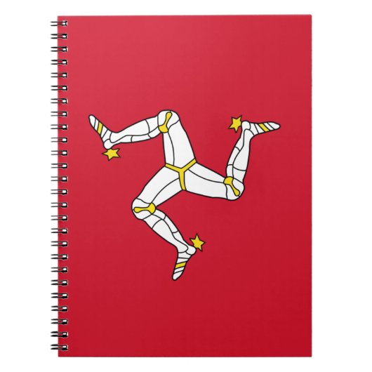 Notebook with Isle of Man Flag, United Kingdom Notizblock (Vorderseite)
