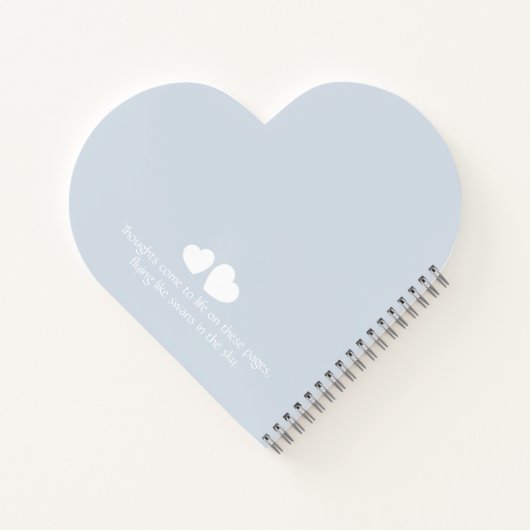 Notebook with swans notizblock (Rückseite)