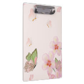 Notebook with Whimsical Butterfly Design Klemmbrett (Rechts)