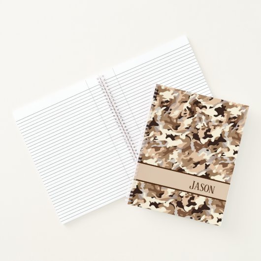 Notebook-Wüste-Camouflage Notizblock (Innenseite)