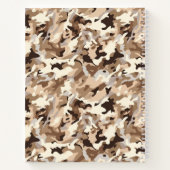 Notebook-Wüste-Camouflage Notizblock (Rückseite)