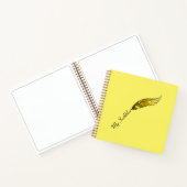 Notebook - Yellow Feather Pen Notizblock (Innenseite)