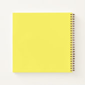 Notebook - Yellow Feather Pen Notizblock (Rückseite)