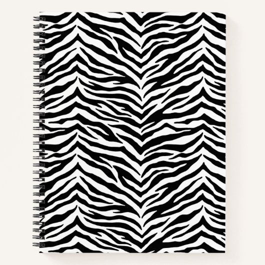 Notebook-Zebra Print Notizblock (Vorderseite)