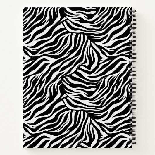 Notebook-Zebra Print Notizblock (Rückseite)