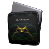 Notebookcase - Fraktal-Alien Laptopschutzhülle (Vorderseite Links)