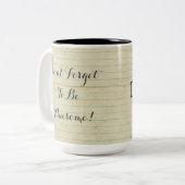 NotebookDFTBA vergessen nicht, fantastisch zu sein Zweifarbige Tasse (Vorderseite Links)