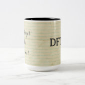 NotebookDFTBA vergessen nicht, fantastisch zu sein Zweifarbige Tasse (Mittel)