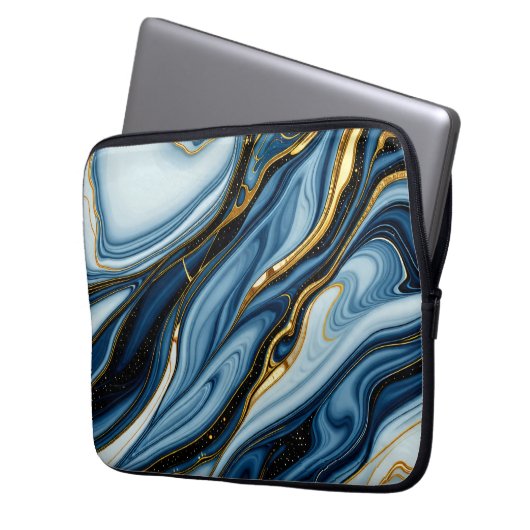 Notebookgehäuse aus Marmor Laptopschutzhülle (Vorderseite Links)