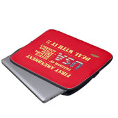 Notebookgehäuse "ERSTE ÄNDERUNG" Laptopschutzhülle (Vorne Knopf)