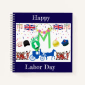 Notebooks - Arbeitszeitthema Notizblock (Vorderseite)