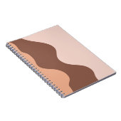 Notebooks, braun, Monogramm, Aquarell, hübsch, Cre Notizblock (Rechte Seite)