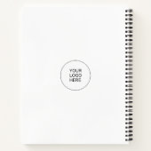 Notebooks Firmenlogo hinzufügen - Anpassbarer Text Notizblock (Rückseite)