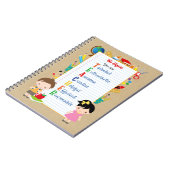 Notebooks für Lehrer - Niedliche Kinderportale Notizblock (Linke Seite)