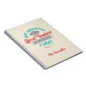 Notebooks für Lehrer - Zitate für Inspiration Notizblock (Rechte Seite)