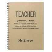 Notebooks für Lehrkräfte - Rustikale Kraft - Defin Notizblock (Vorderseite)