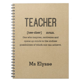 Notebooks für Lehrkräfte - Rustikale Kraft - Defin Notizblock