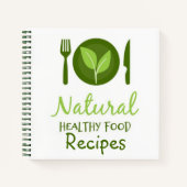 Notebooks für natürliche gesunde Lebensmittel Notizblock (Vorderseite)