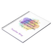 Notebooks für personalisierte Lehrer (Candle Quote Notizblock (Linke Seite)