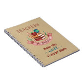 Notebooks für personalisierte Lehrer - Rustikale K Notizblock (Rechte Seite)