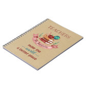 Notebooks für personalisierte Lehrer - Rustikale K Notizblock (Linke Seite)