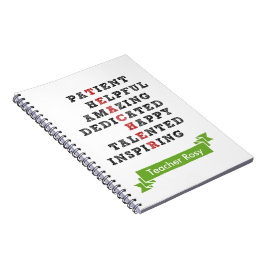 Notebooks für personalisierte Lehrkräfte (Merkmale Notizblock (Rechte Seite)