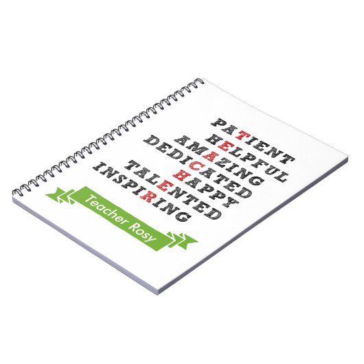 Notebooks für personalisierte Lehrkräfte (Merkmale Notizblock (Linke Seite)