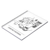 Notebooks für weibliche Printmedien Notizblock (Linke Seite)