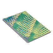 Notebooks mit abstrakt blaugrünem Lila Muster Notizblock (Rechte Seite)