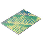 Notebooks mit abstrakt blaugrünem Lila Muster Notizblock (Linke Seite)