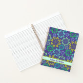 Notebooks mit abstrakten Circuit-Formen Notizblock (Innenseite)