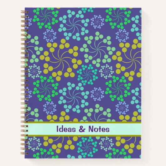 Notebooks mit abstrakten Circuit-Formen Notizblock (Vorderseite)