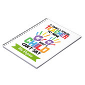 Notebooks mit besonderer Bildung für Lehrer Notizblock (Linke Seite)