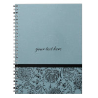 Notebooks mit blauer Blume