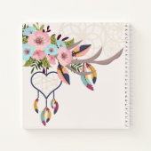 Notebooks mit Bohemischer Rezept Notizblock (Rückseite)