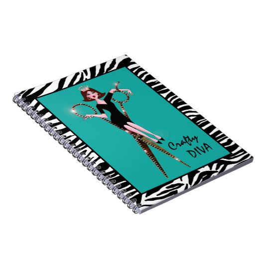 Notebooks mit "Crafty DIVA" Notizblock (Rechte Seite)