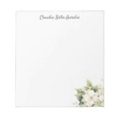 Notebooks mit eleganter Blume Notizblock (Vorderseite)