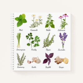 Notebooks mit Herbs Recipe Notizblock