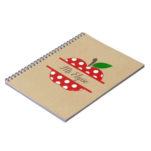 Notebooks mit Kraft-Lehrer - Apple Split Notizblock (Linke Seite)