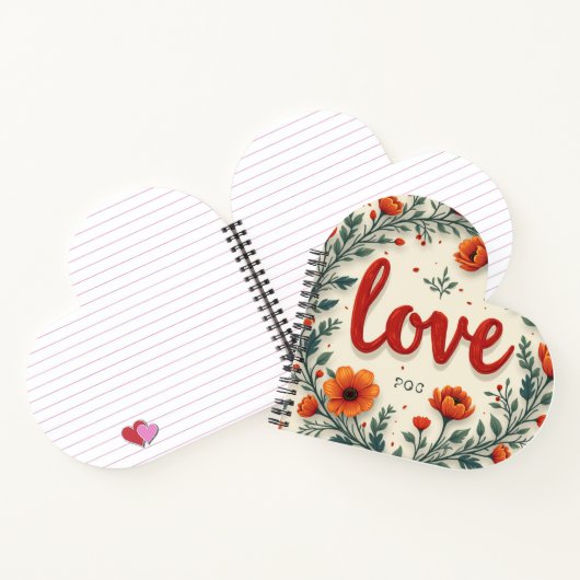 Notebooks mit Liebe Notizblock (Innenseite)