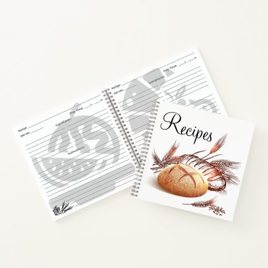 Notebooks mit personalisiertem Brot Notizblock (Innenseite)