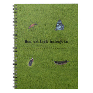 Notebooks mit personalisierten Insekten Notizblock